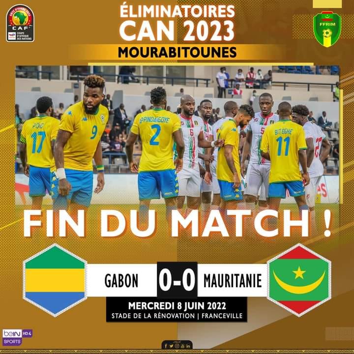 CAN 2023: Gabon et Mauritanie se neutralisent en qualifications