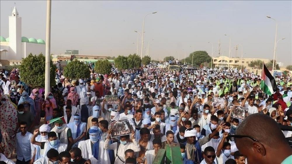 Des centaines de Mauritaniens manifestent pour exiger la fin du génocide à Gaza