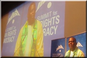 Communication de Biram Dah Abeid, Président d'IRA-MAURITANIE à la 9ém session du Geneva SUMMIT pour les droits humains et la démocratie