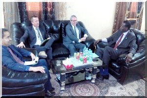 Son Excellence Monsieur AMEDI CAMARA a reçu en audience son Excellence Monsieur l’Ambassadeur de France en Mauritanie: