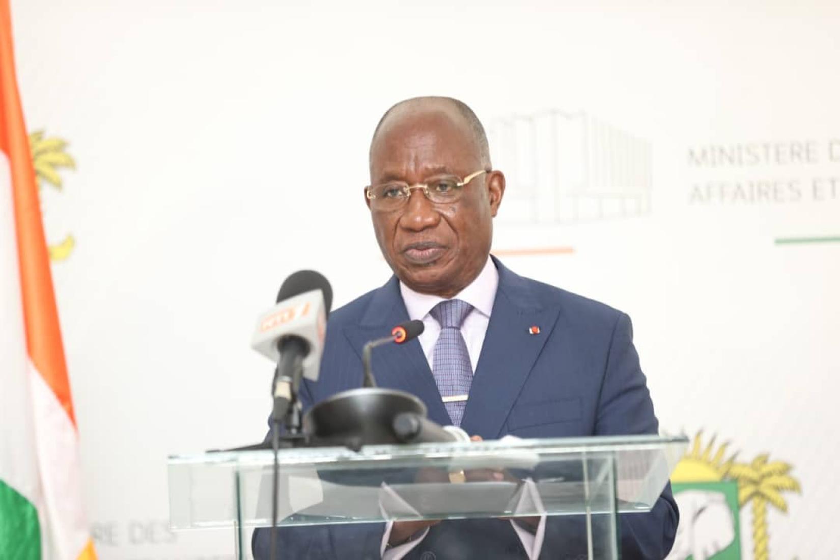 Léon Kacou Adom, ministre ivoirien des Affaires Etrangères, est en visite en Mauritanie