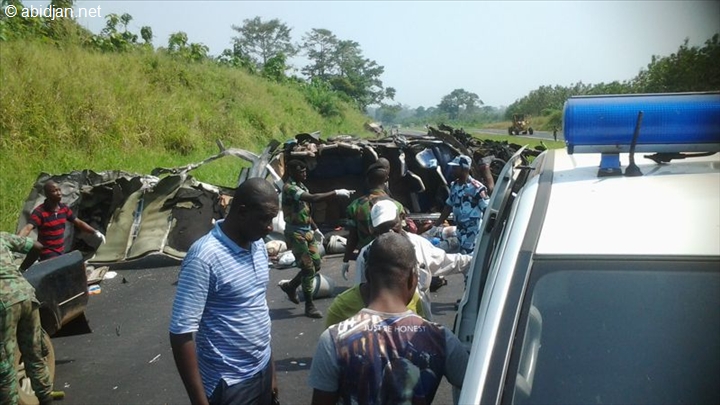 Côte d'Ivoire : au moins 17 morts dans un accident de la route près d'Abidjan