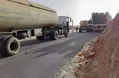 La route bloquée près d'Atar à la suite d’un accident de la circulation 