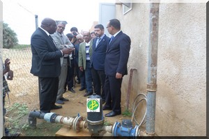 Inauguration d'une station pour l'approvisionnent de villages, au Trarza, en eau potable