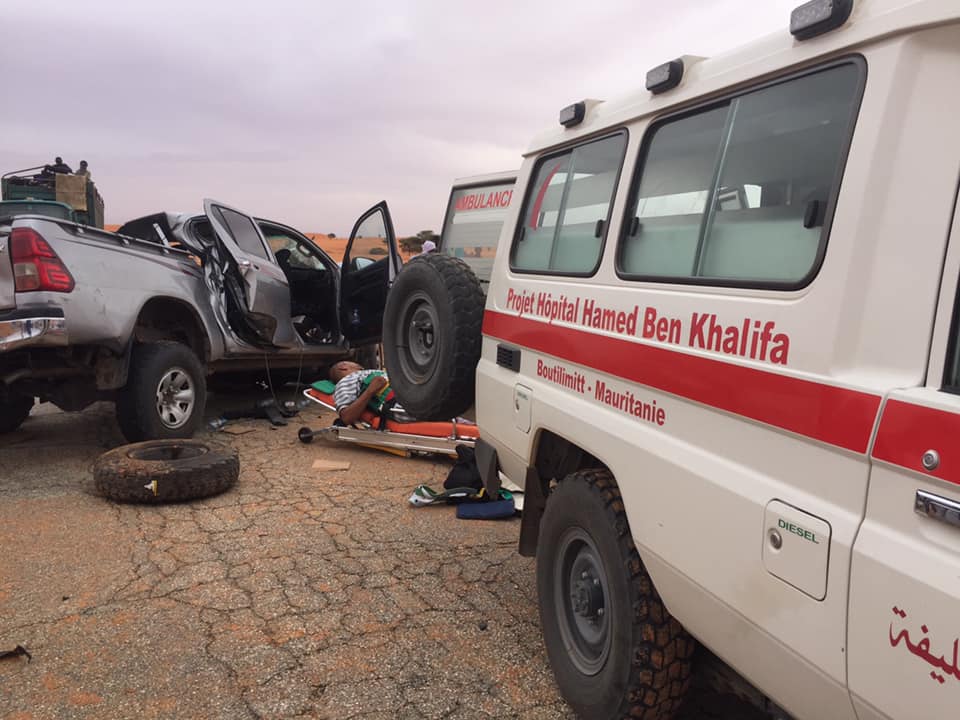 Un décès et plusieurs blessés suite à un accident de la route près de l’entrée de Nouadhibou