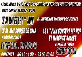 Les artistes chantent pour venir en aide aux handicapés. 