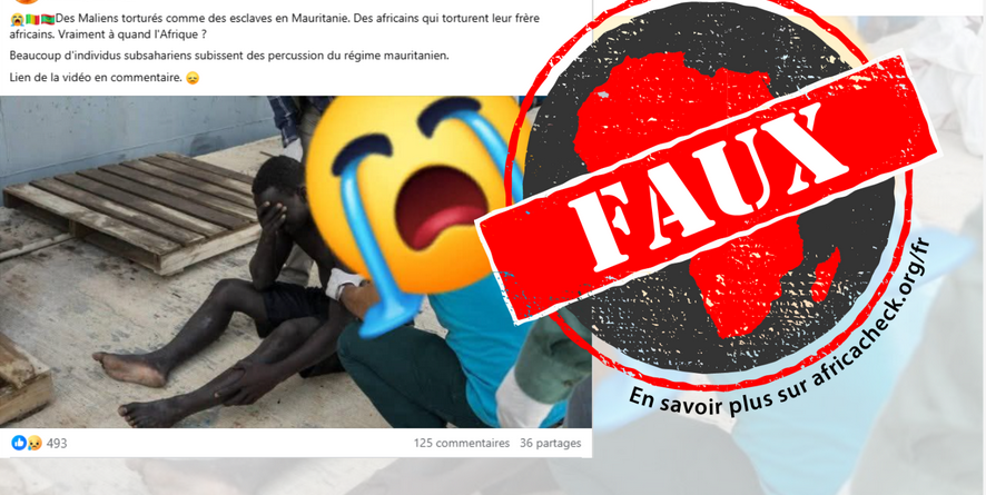Cette image ne montre pas des Maliens réduits en esclavage ou torturés en Mauritanie