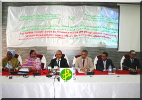 Mauritanie - table ronde sur le financement du programme national d'investissement agricole