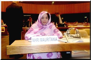 Déclaration orale de Mme Irabiha Abdel Weddoud, présidente de la CNDH devant le Conseil des droits de l'homme [Vidéo] 