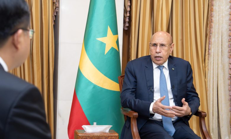 Le président Ghazouani à des médias chinois : « les échanges commerciaux avec la Chine se sont accrus de 7,59% en une année »