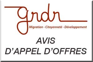 GRDR : Avis d’Appel d’Offres