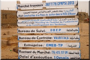 Bâtiments collectifs à Aioun : L’arrêt des travaux perdure