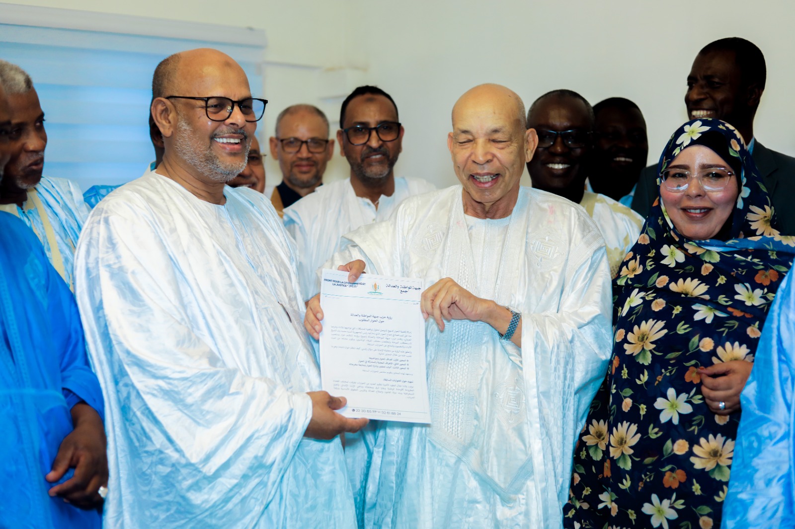 Le Front pour la Citoyenneté et la Justice remet son document au coordinateur du dialogue national