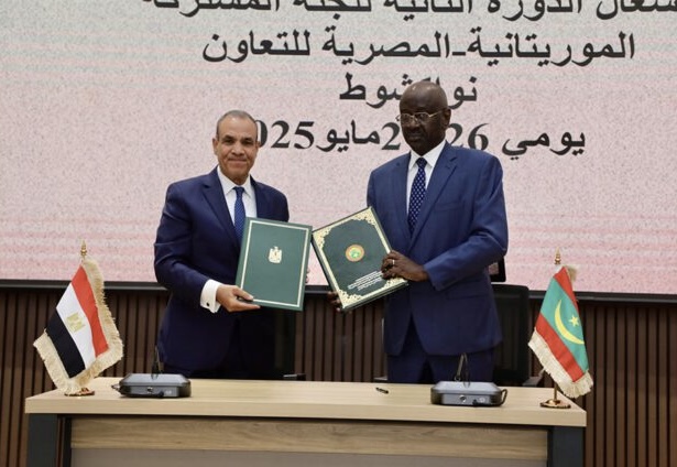 Signature de 13 accords entre la Mauritanie et l’Égypte lors de la réunion de la commission mixte