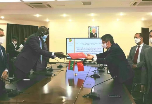 Signature d’un accord entre la Mauritanie et la Chine relatif à l’annulation d’une partie de la dette